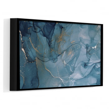 Quadro Decorativo para Sala Abstrato Azul I - Linha Prime