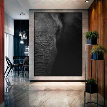 Tela Inteira Decorativa para Sala de Jantar Elefante I - Mundo Animal